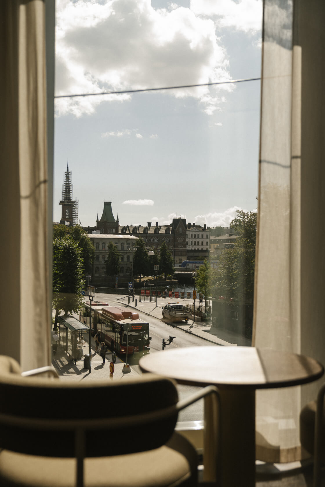 Utsikt över Gamla Stan och Mälaren från konferensanläggningen