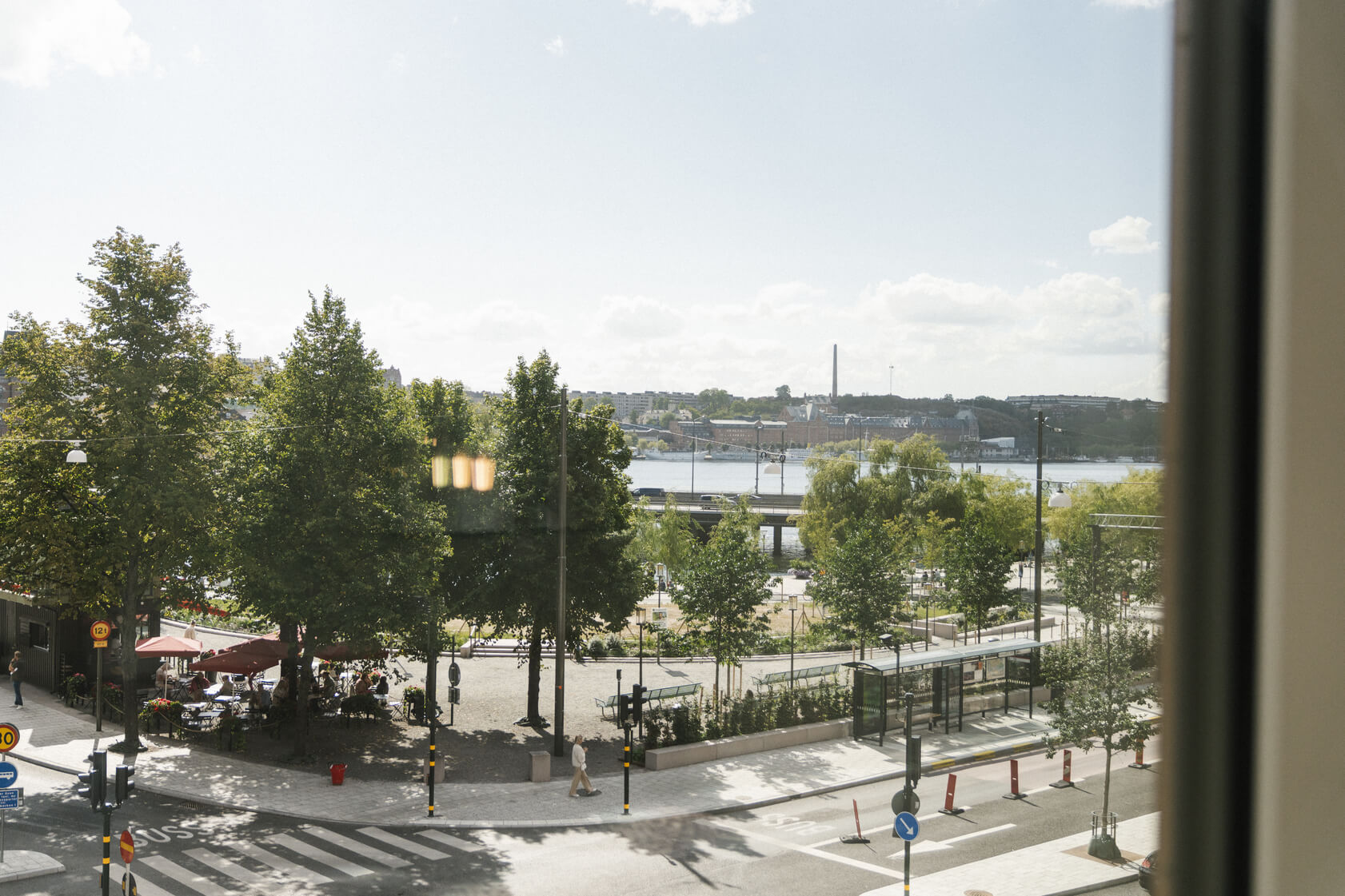 Utsikt över grönområden i Stockholm